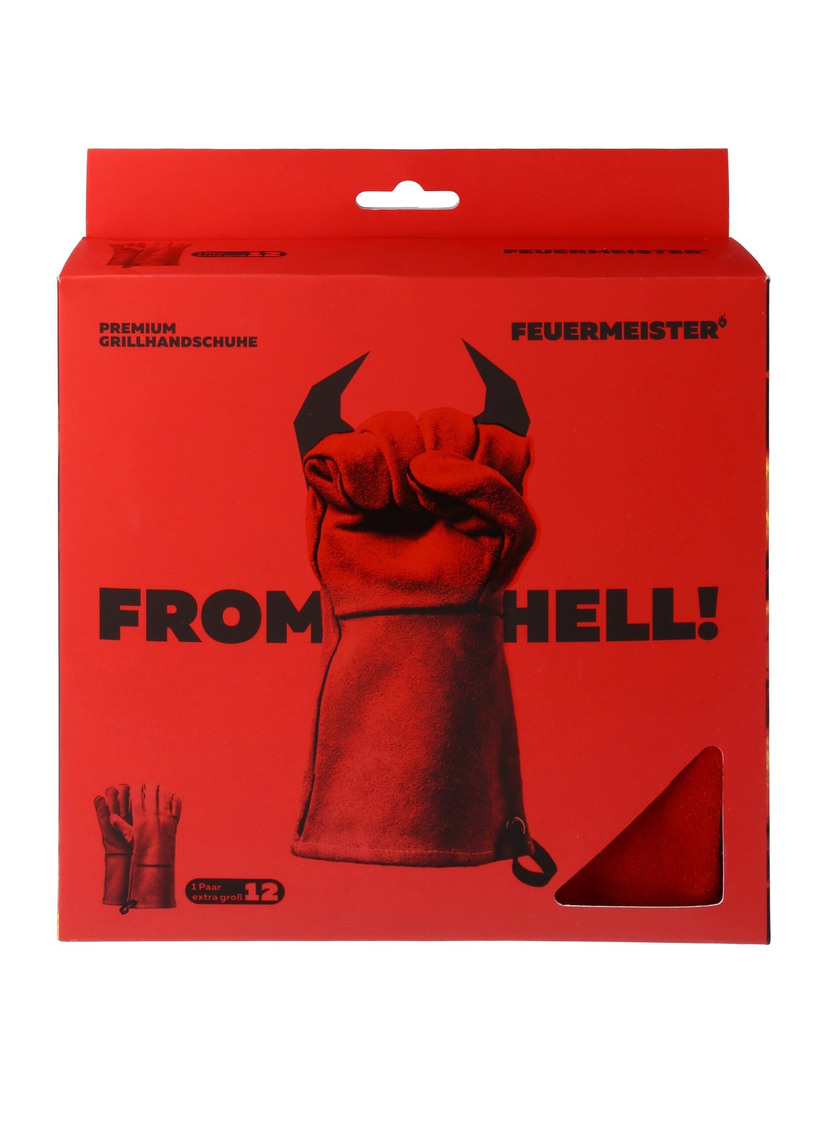 Feuermeister Feuermeister Premium  BBQ Grillhandschoenen Rood