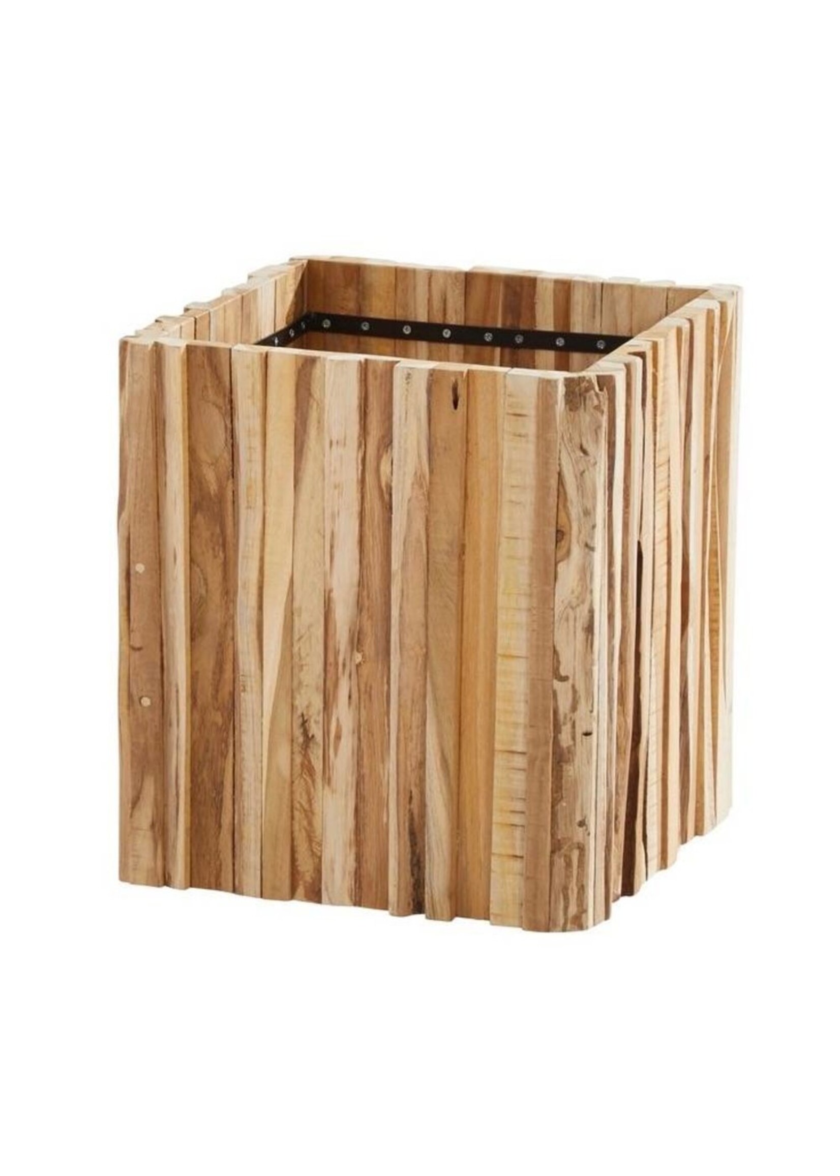 4SO 4SO planter teak Miguel square 45x45x50 hoog