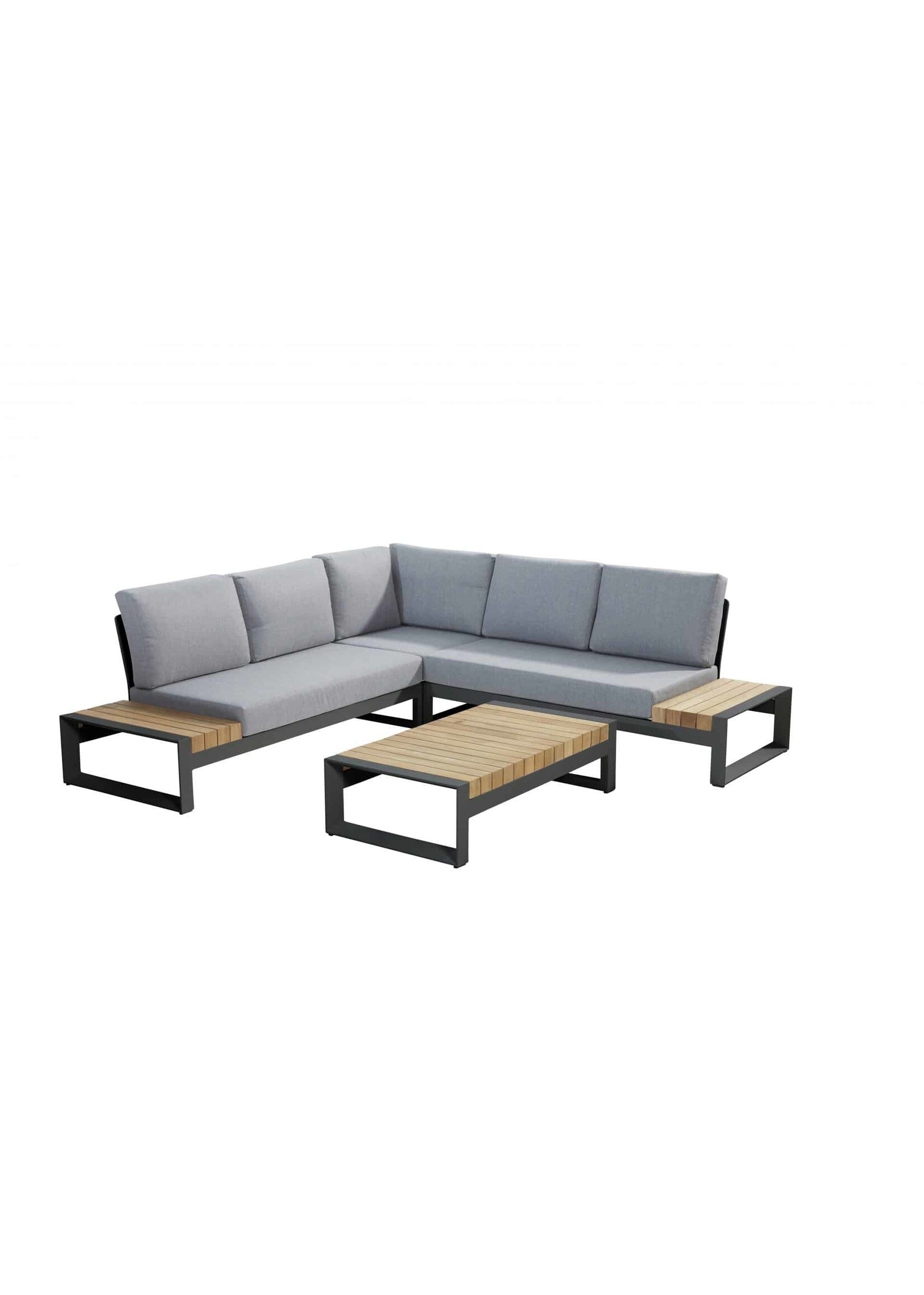 4SO 4SO Matisse modular 2 seater bench LEFT AND RIGHT  with 3 cushion ANTHRACITE