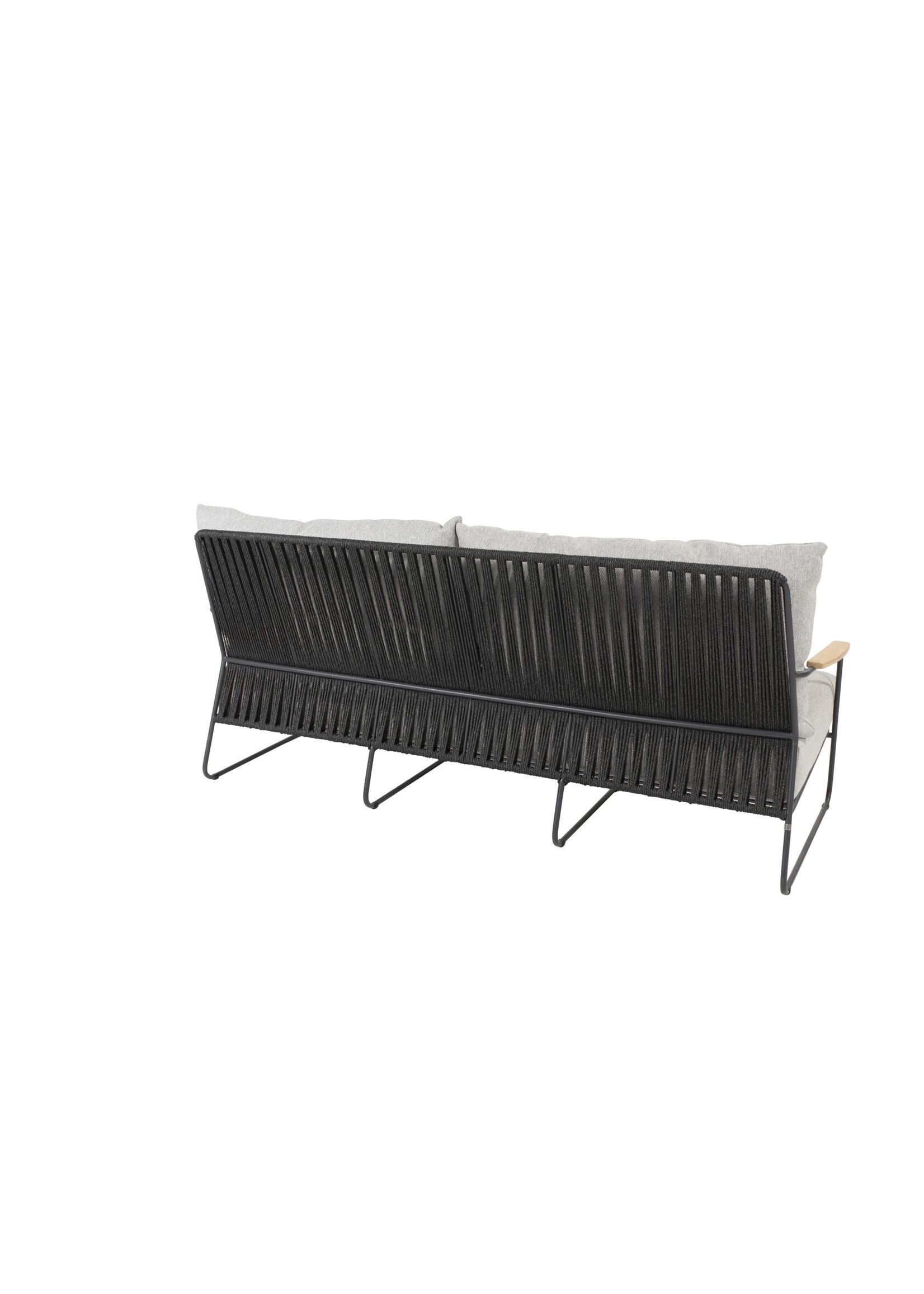 4SO 4SO Balade living bench 3 seater anthracite with 3 cushions