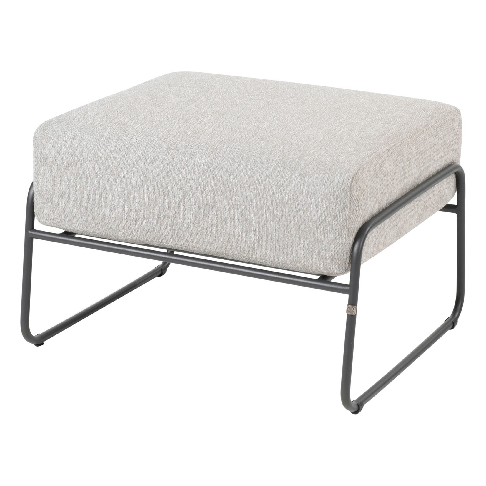 4SO 4SO Balade footstool anthracite with cushion