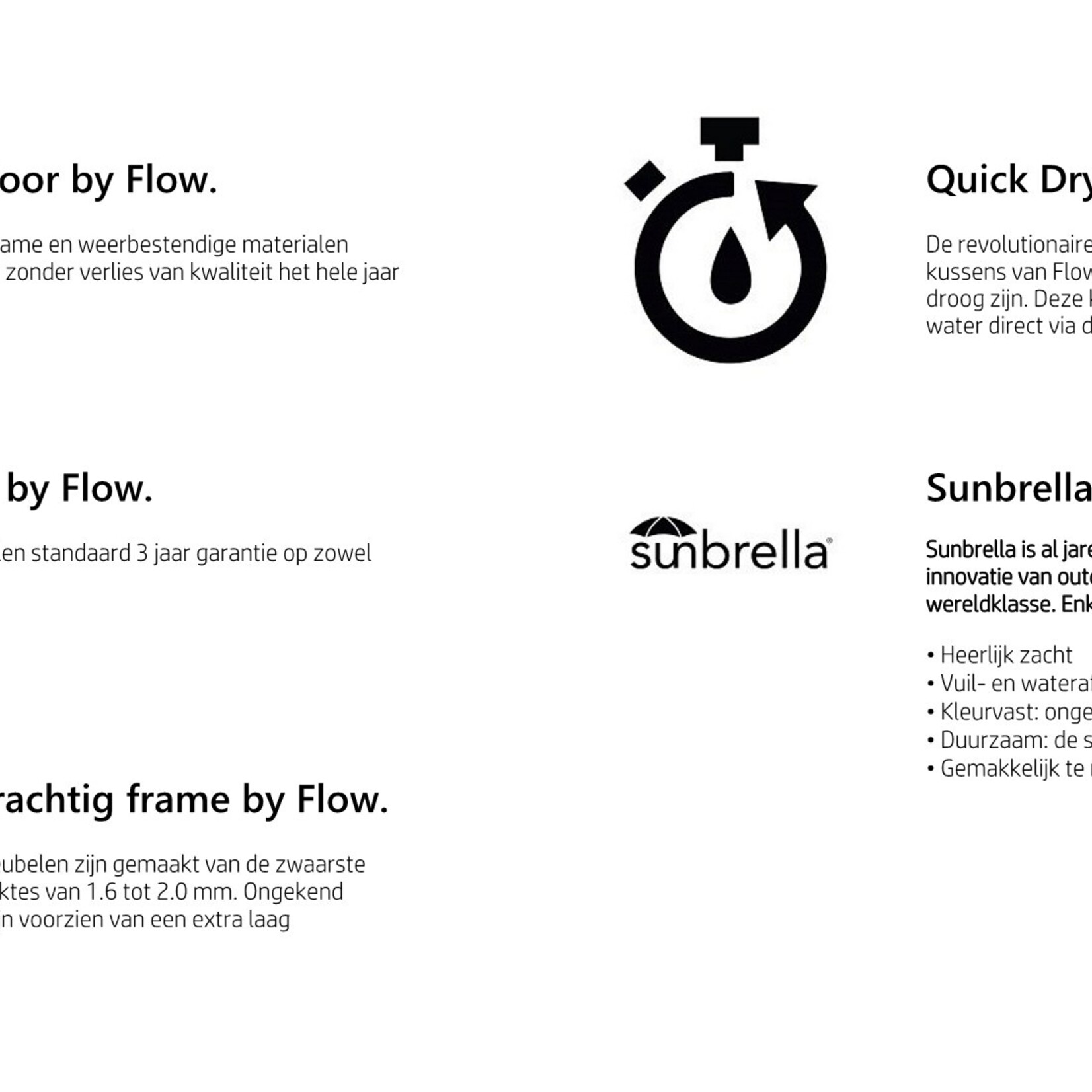 Flow Outdoor Furniture Flow. Doozy hoekbank Lead Chiné (licht grijs)