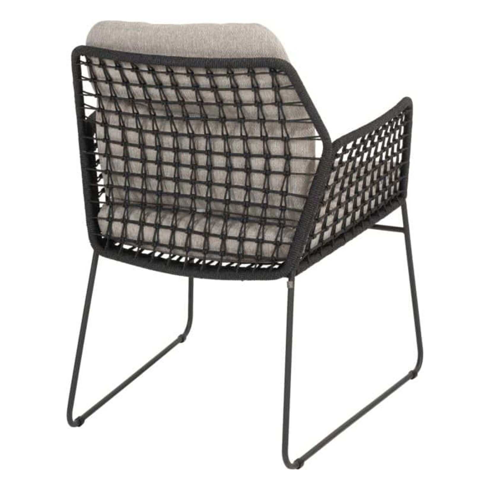 4SO 4SO Rhodos dining chair anthracite with 2  cushions