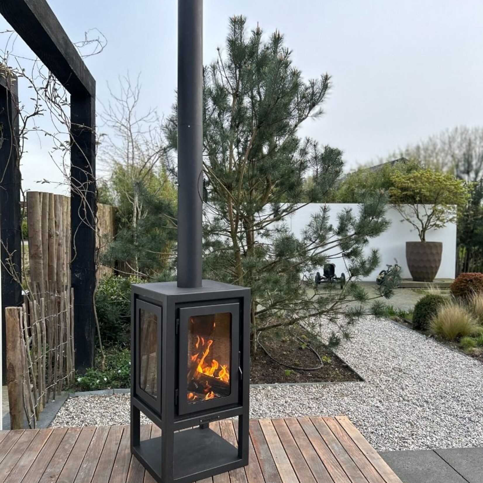 Enjoyfires Enjoyfires houtkachel Fuego 54x54x105 cm - zwart