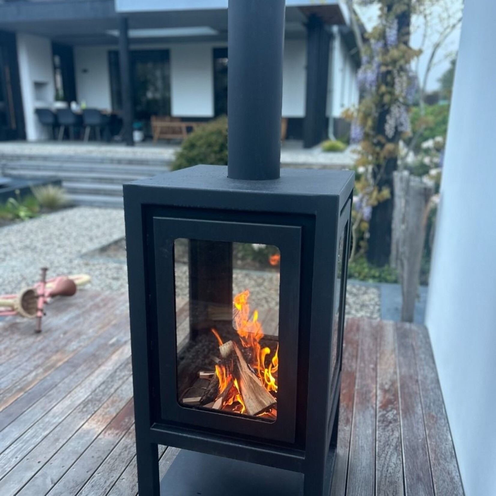 Enjoyfires Enjoyfires houtkachel Fuego 54x54x105 cm - zwart