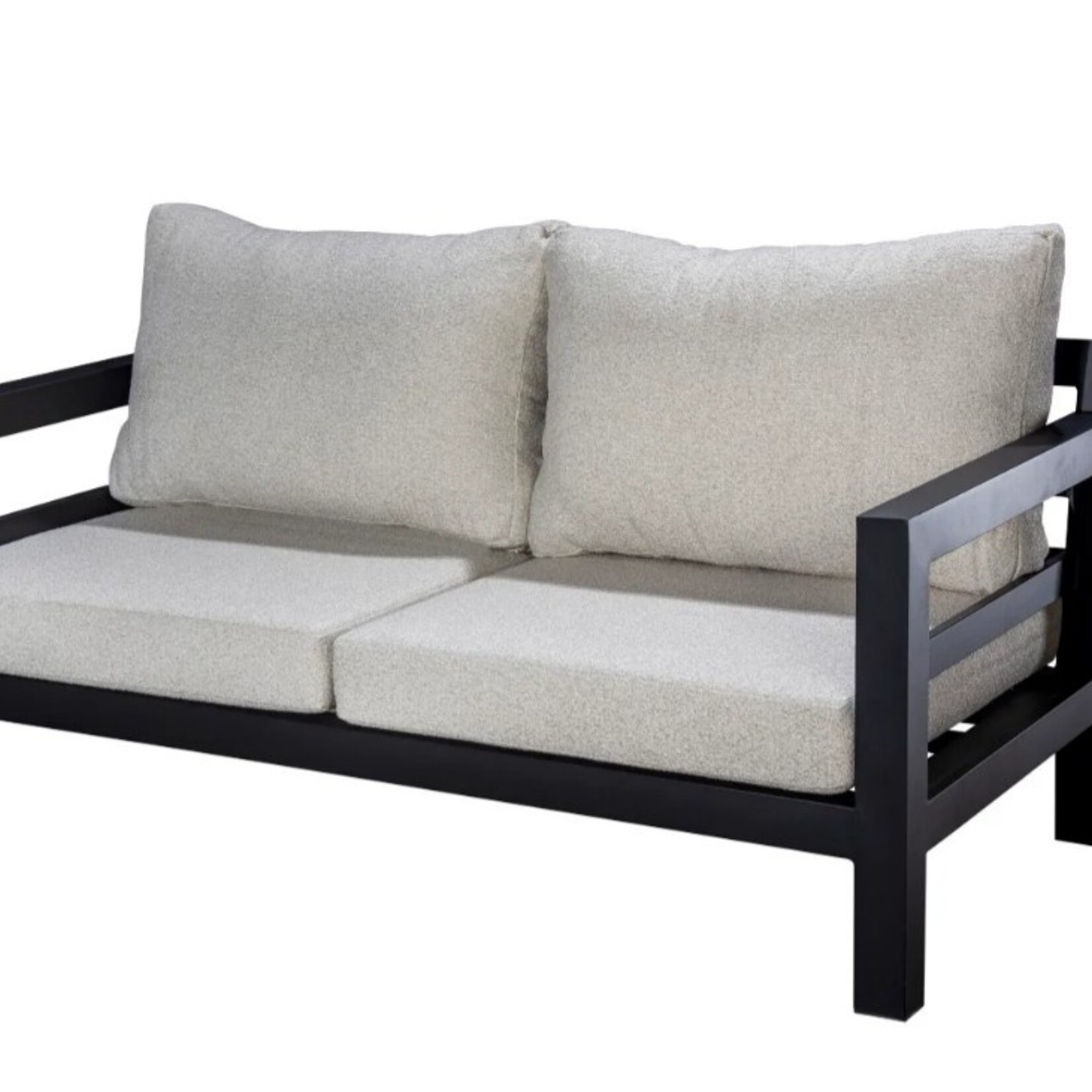 Yoi YOI |  Midori Sofa 2 seater alu black/ wool white