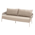 4SO 4SO Calma 3 seater bench latte with 3 cushions