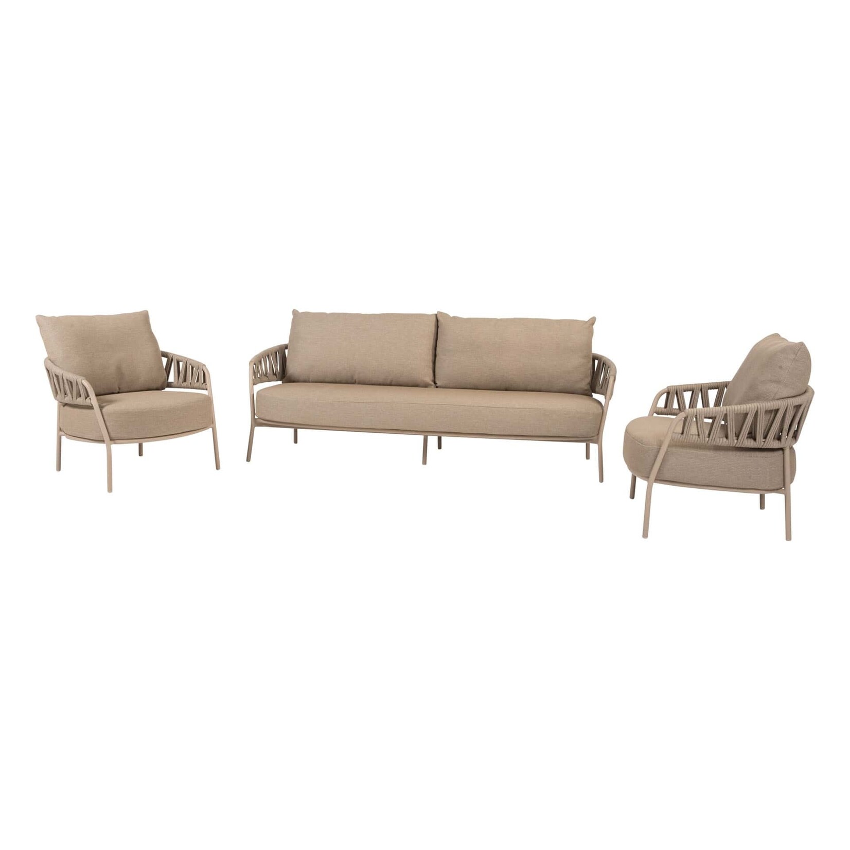 4SO 4SO Calma living chair latte with 2 cushions