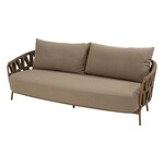4SO 4SO Biarritz 3 seater bench amber with 3 cushions
