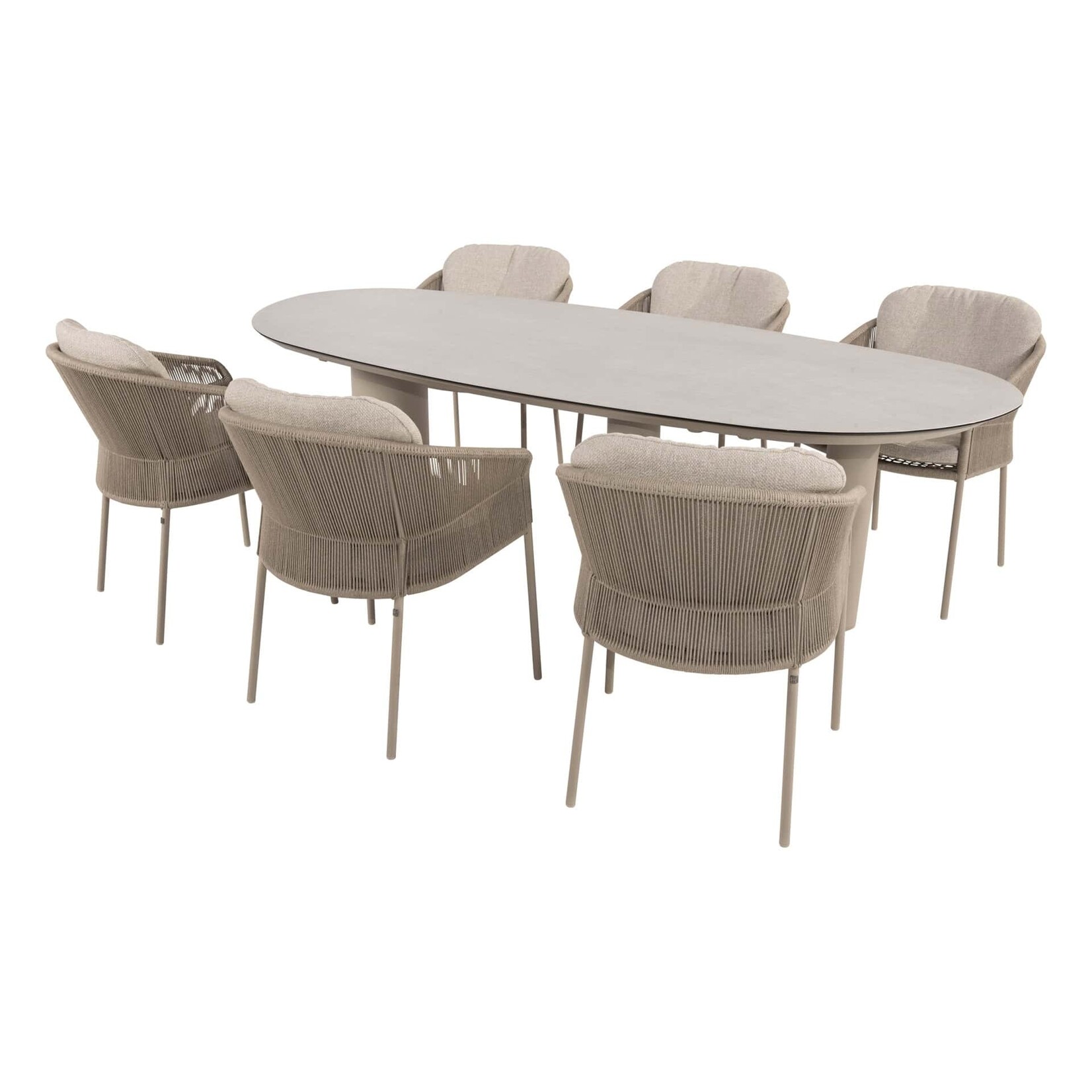 4SO 4SO Taste  Denia eettafel latte met geprint keramiek  240×105 cm