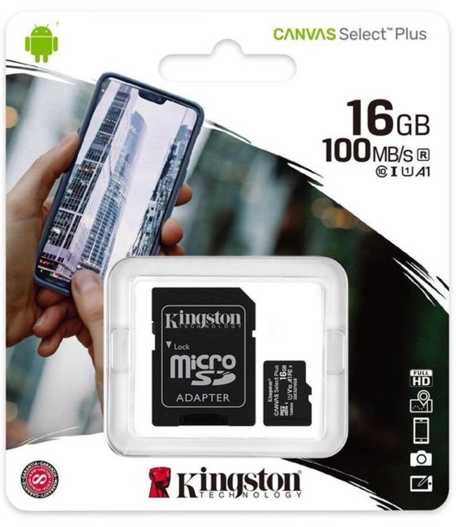 Kingston Canvas Select Plus 16GB Micro SSD