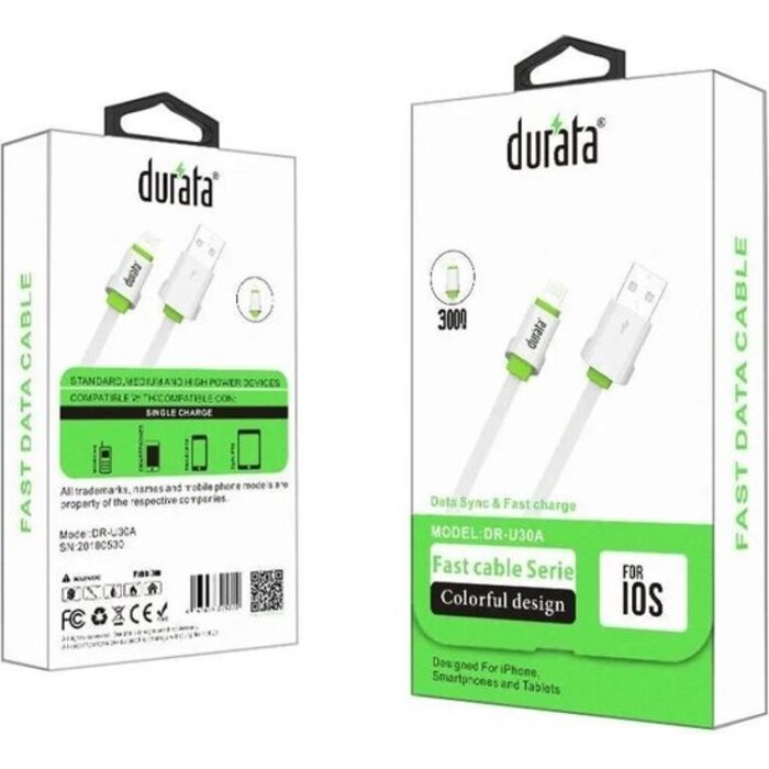 Durata Lightning kabel 3M