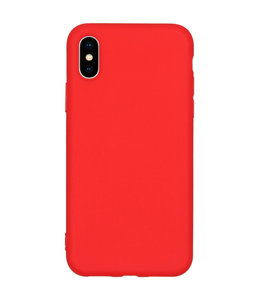 Sino Tech iPhone X/XS Silicone Hoesje Rood