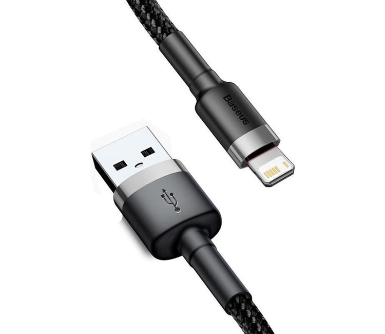 iPhone - kabel 2 meter| 2.4A Extra Snellader Kabel iPhone fast en quick charge oplaadkabel | Type USB-A naar Apple Lightning | Oplaadsnoer Apple | Zwart - 2 meter - RocketSale.nl
