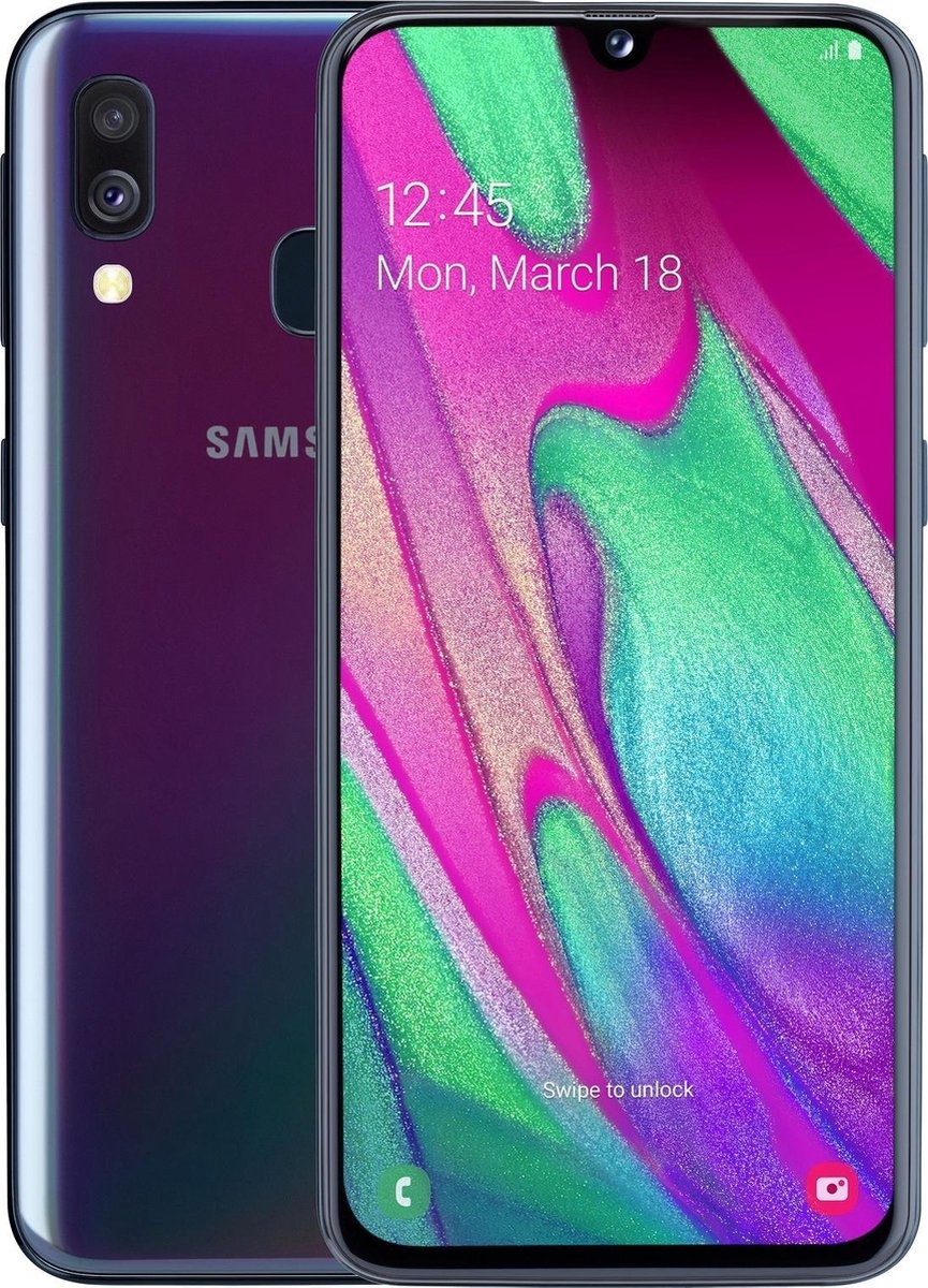Samsung Galaxy A40 Zwart 64GB B Grade