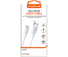 Xssive TPE Serie USB to Micro Cable 1m - Wit