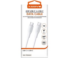 Xssive TPE Serie 65W Type-C to Type-C Cable 1m - Wit