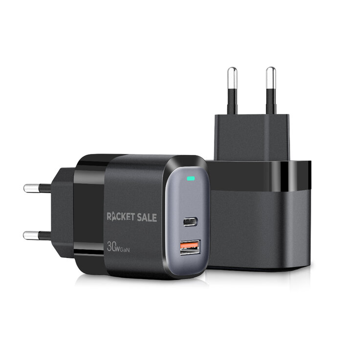 Rocket Sale® 30W Dual Adapter USB A+C