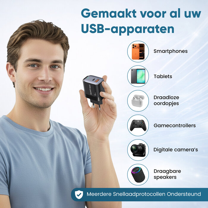 Rocket Sale® 30W Dual Adapter USB A+C