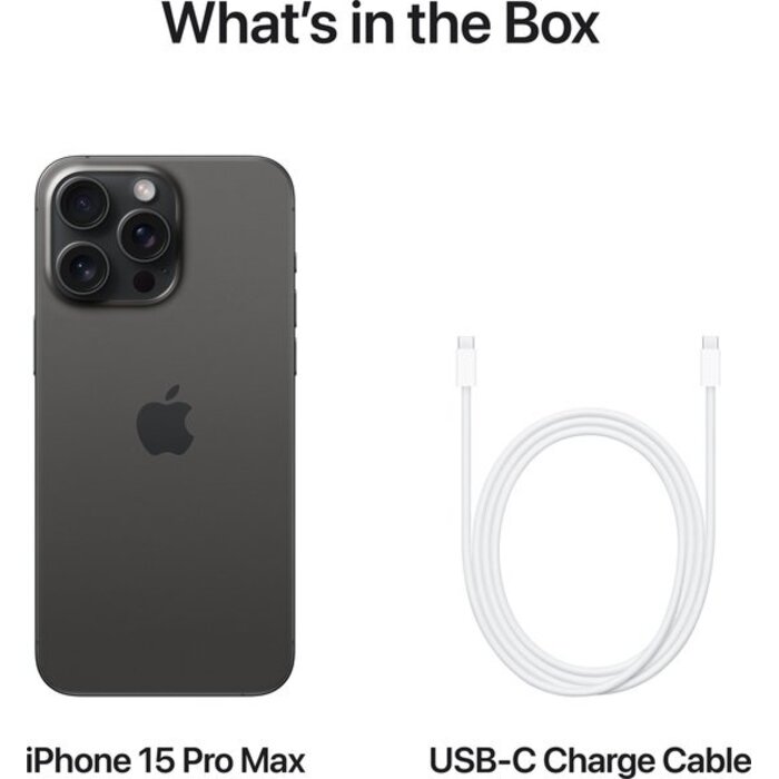 Apple iPhone 15 Pro Max Zwart 512GB A/B Grade