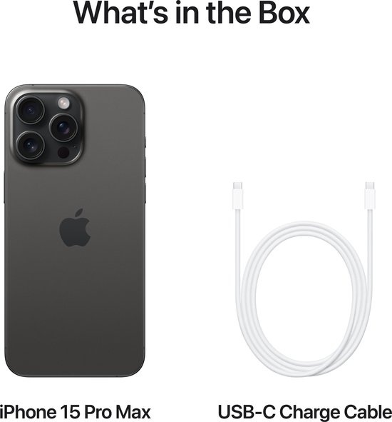 Apple iPhone 15 Pro Max Zwart 512GB A/B Grade