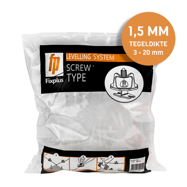 Fix Plus ® Twist Clips 250 st. 1,5 mm