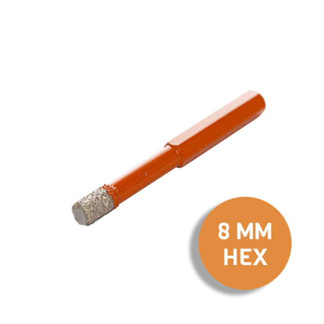 Fix Plus ® Tegelboor 6 Kant - Wax Ø 8mm.