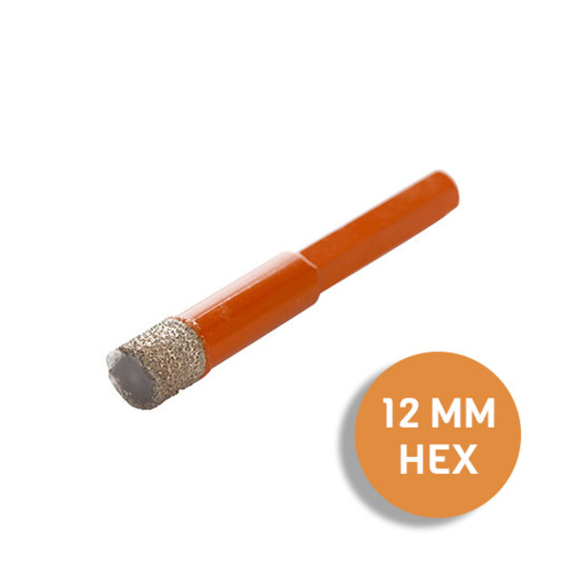 Fix Plus ® Tegelboor 6 Kant - Wax Ø 12mm.