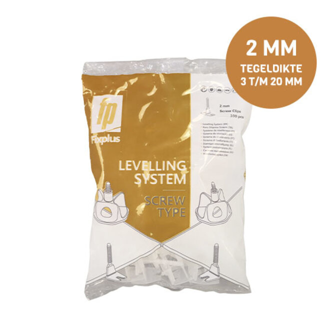 Fix Plus ® Twist Clips 100 st. 2 mm