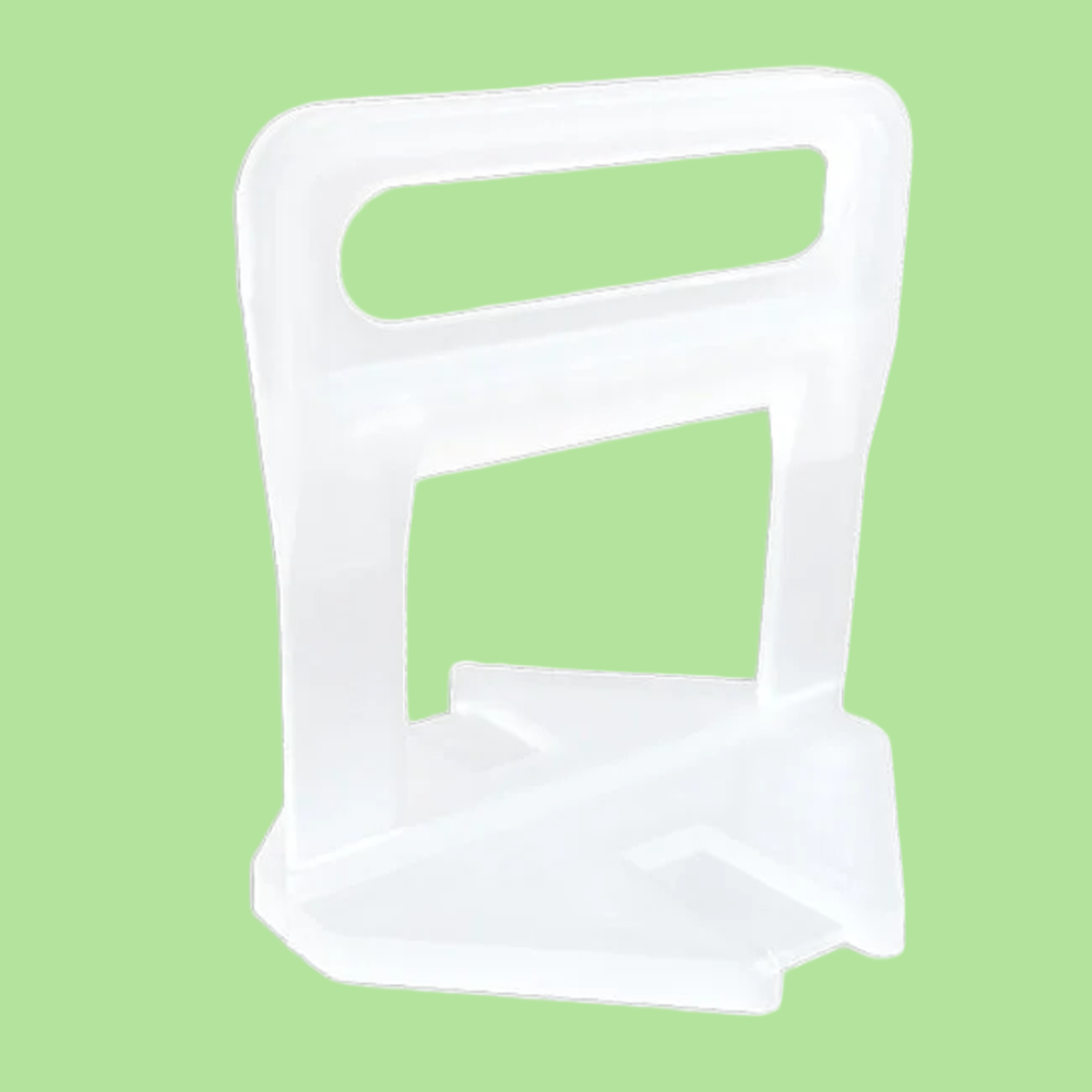 Clips voor een strakke voegbreedte van 1,5 mm.