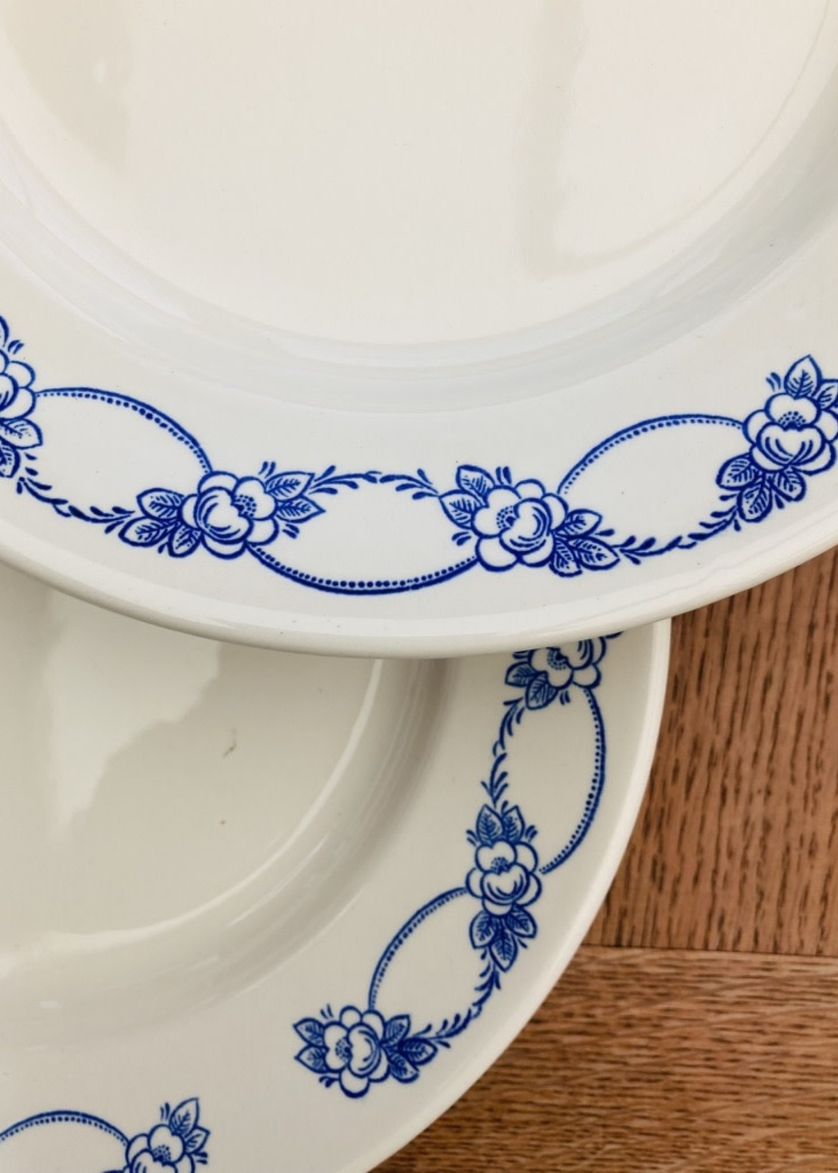 arabia ❀ blue flower * deep plate 深皿-