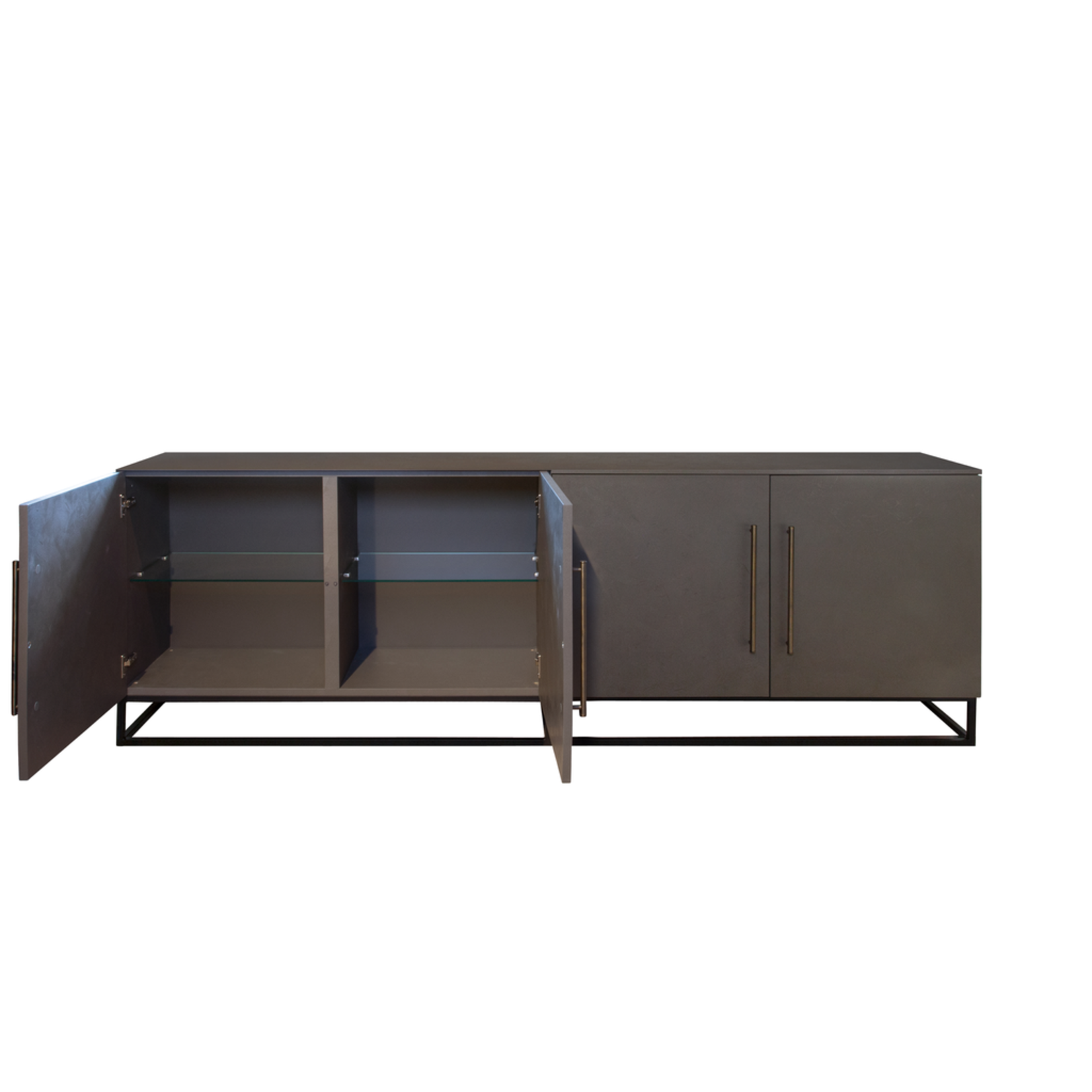 Sideboard Manhattan mit Metallgestell 240x45xH80.5cm