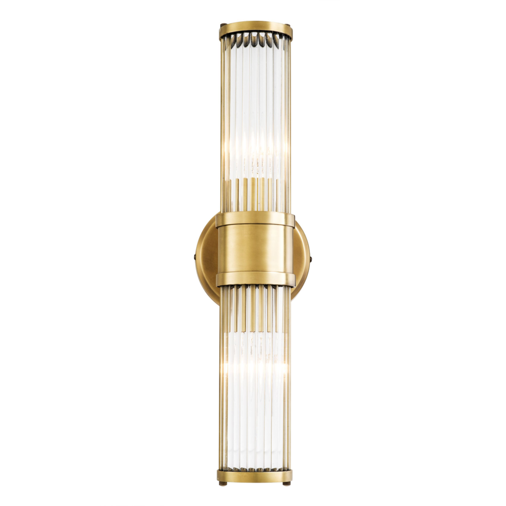 Claridges Double Wandlampe 12x13xH46.5cm brass