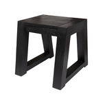 Royal Palm Hocker 45x31/51xH45cm, Teak schwarz Royal Palm Hocker 45x31/51xH45cm, Teak schwarz