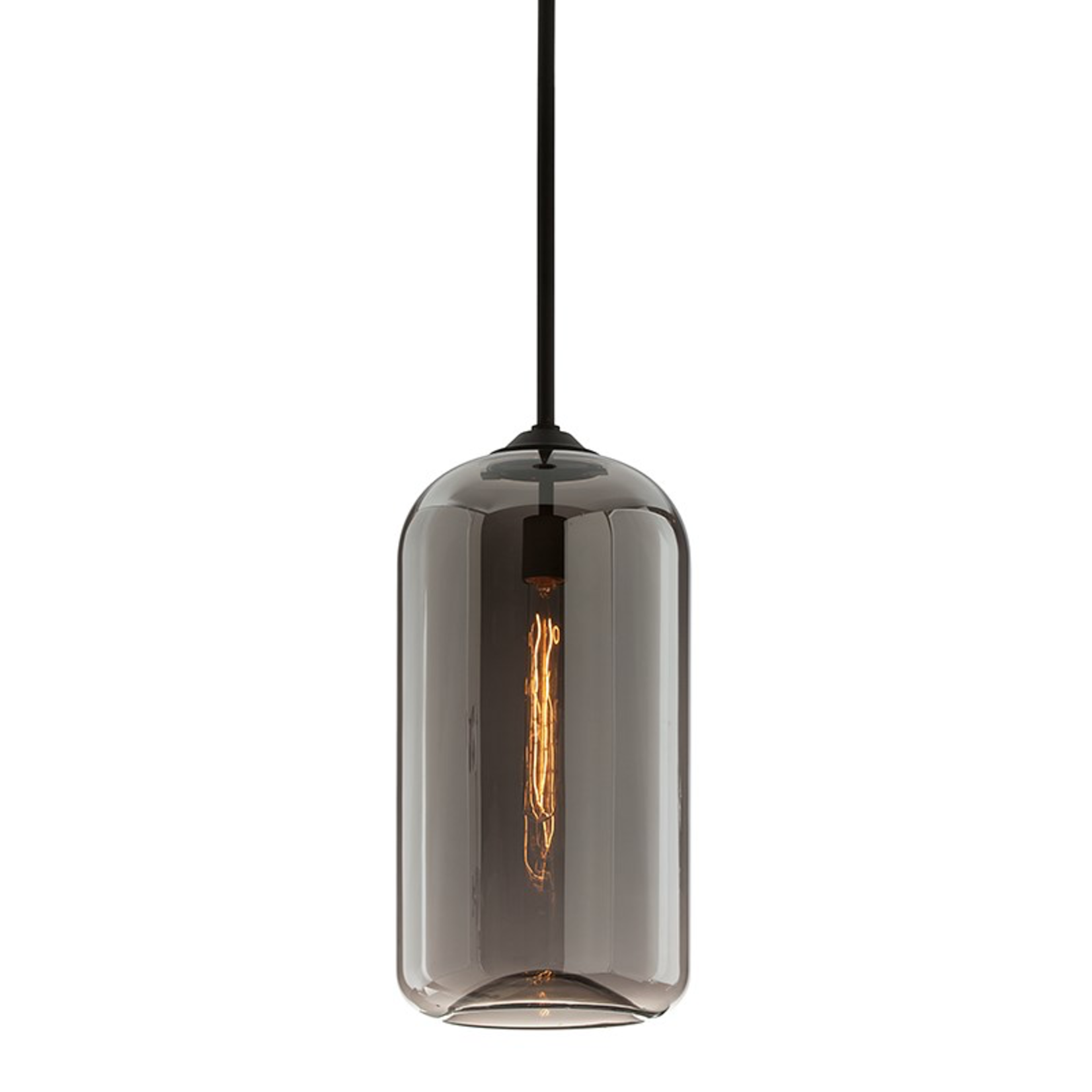 Donovan Hängelampe D25xH53cm Glas smoke