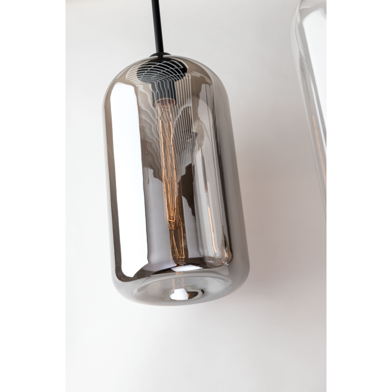 Donovan Hängelampe D25xH53cm Glas smoke