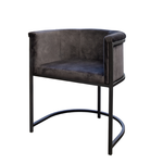 Madmen Stuhl 60x49.5xH72cm Stoff. Velour anthrazit