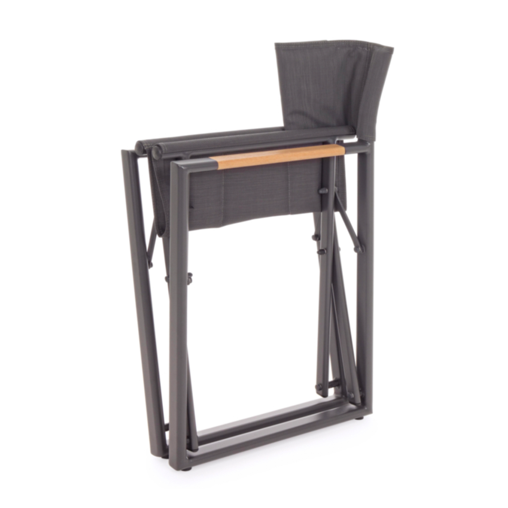 Regiestuhl anthrazit YK13, B54xH65cm, Armlehne 51cm, Sitzhöhe 46cm