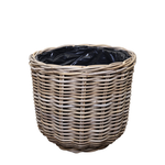 Rattan Blumentopf rund L D42xH41cm