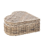 Herz Rattanbox D27x27cm H12cm