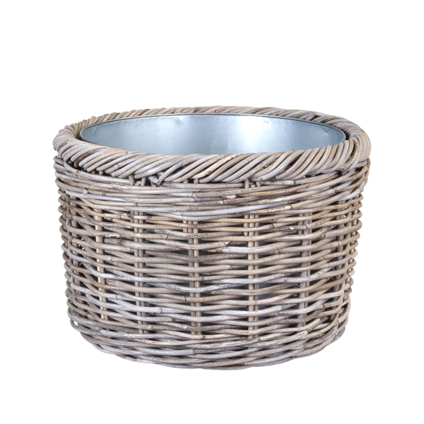 Champagner Korb Rattan, D52xH36cm