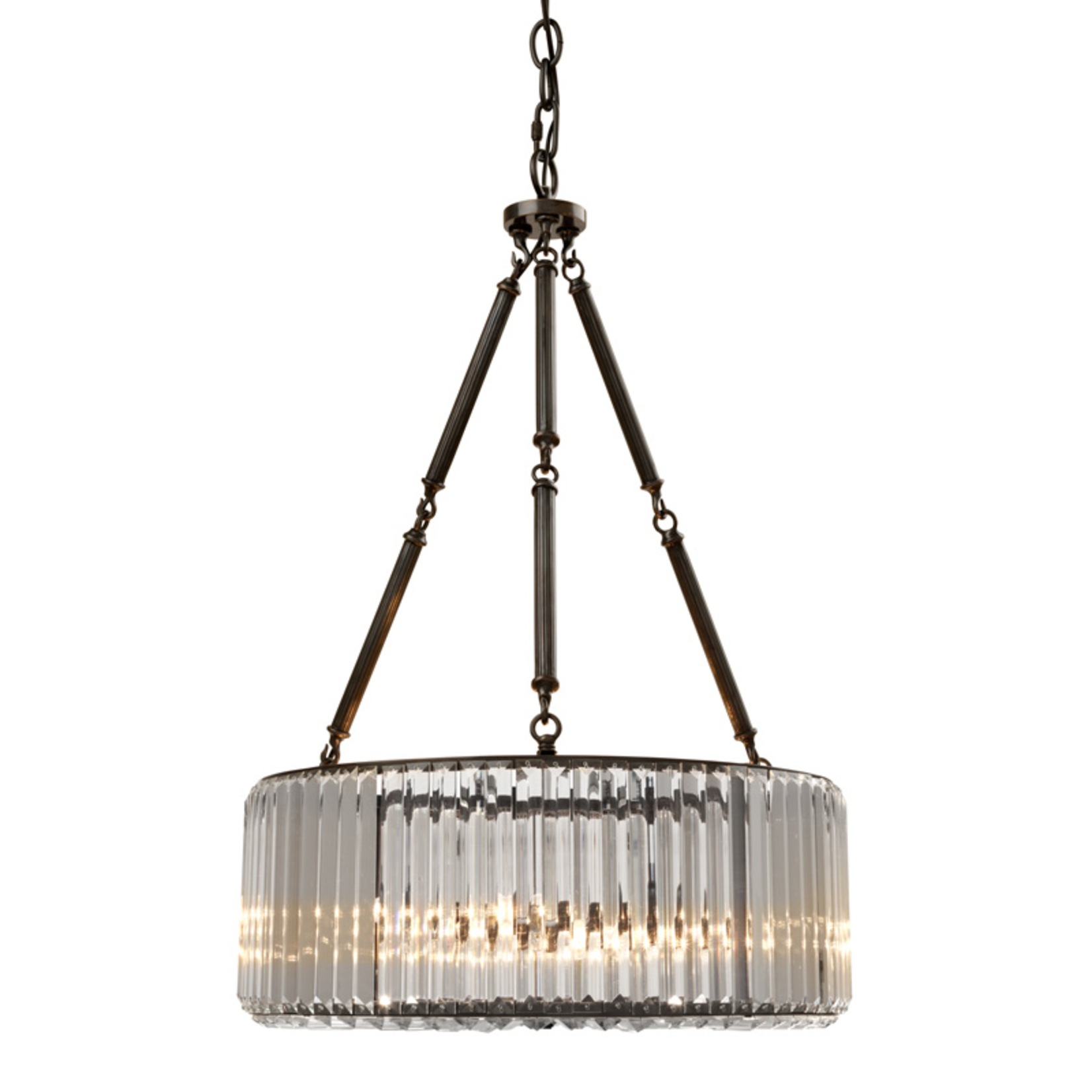 Chandelier Infinity gunmetal finish D53xH77.5cm