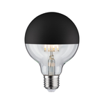 Leuchtmittel LED Globe 95 Kopfsiegel schwarz matt 5W E27 warmweiss dimmbar