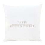 Area Kissen Paris weiss 55x55cm