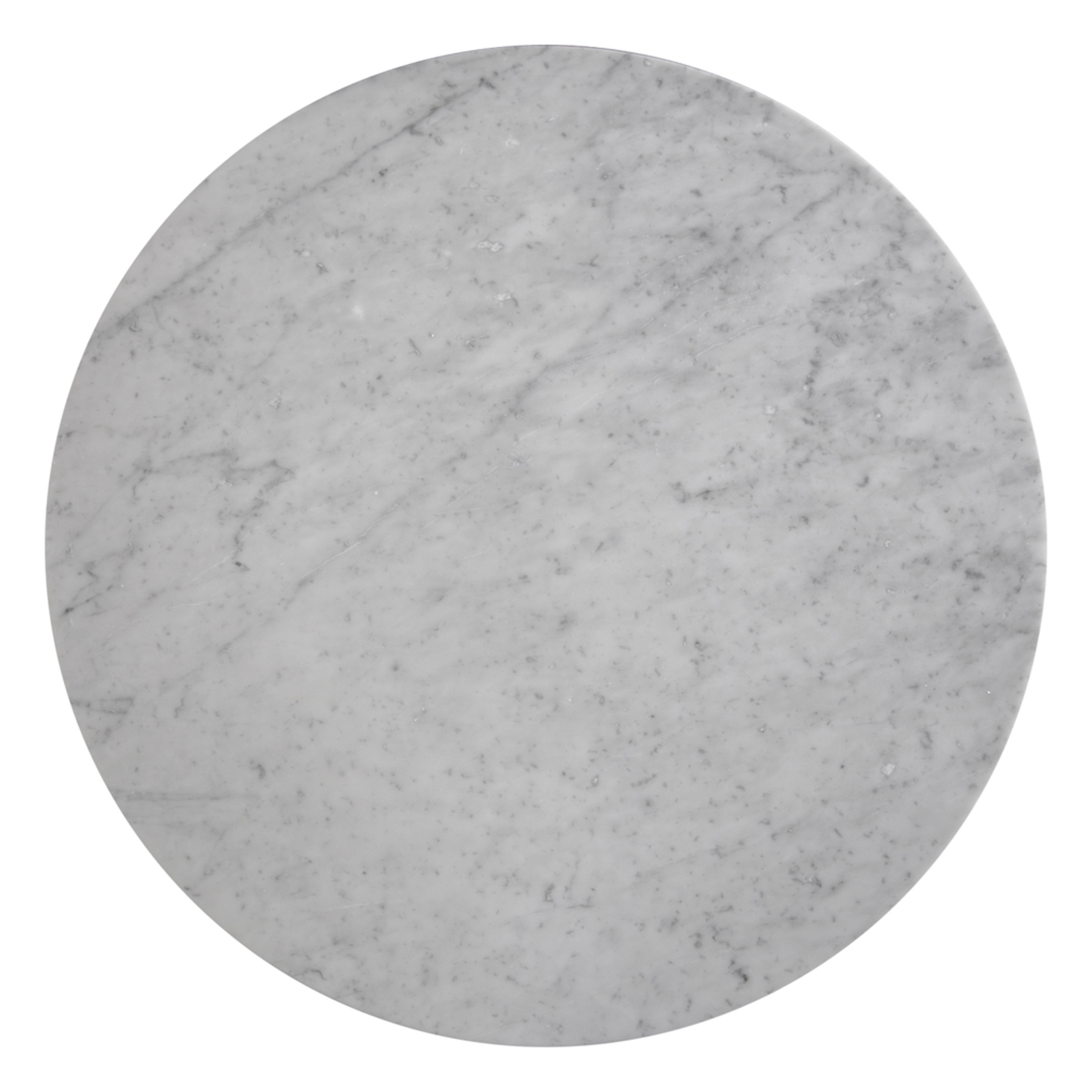 Magnolia Salontisch D100xH30cm Metall schwarz & Carrara weiss