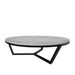 Magnolia Salontisch D100xH30cm, Carrara weiss