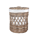 Rattan Wäschkorb spez. geflochten L, D49xH60cm