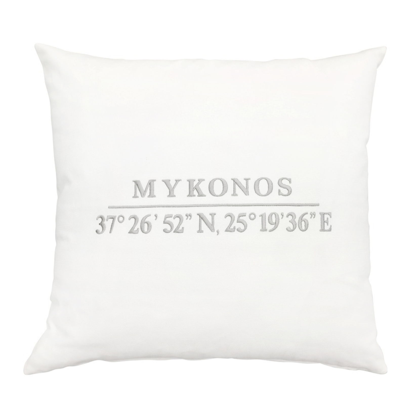 Area Kissen Mykonos weiss 55x55cm, inkl. Kissenfullung