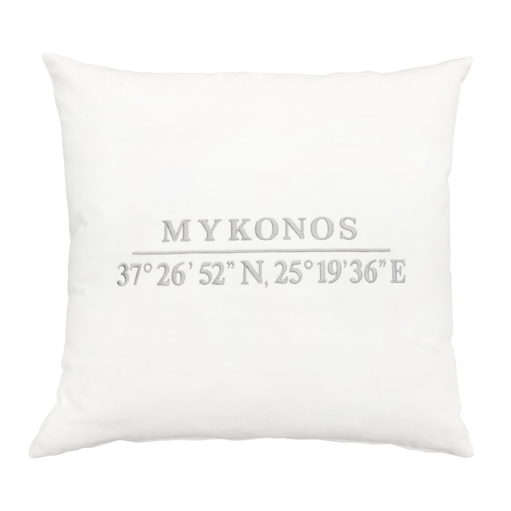 Area Kissen Mykonos weiss 55x55cm