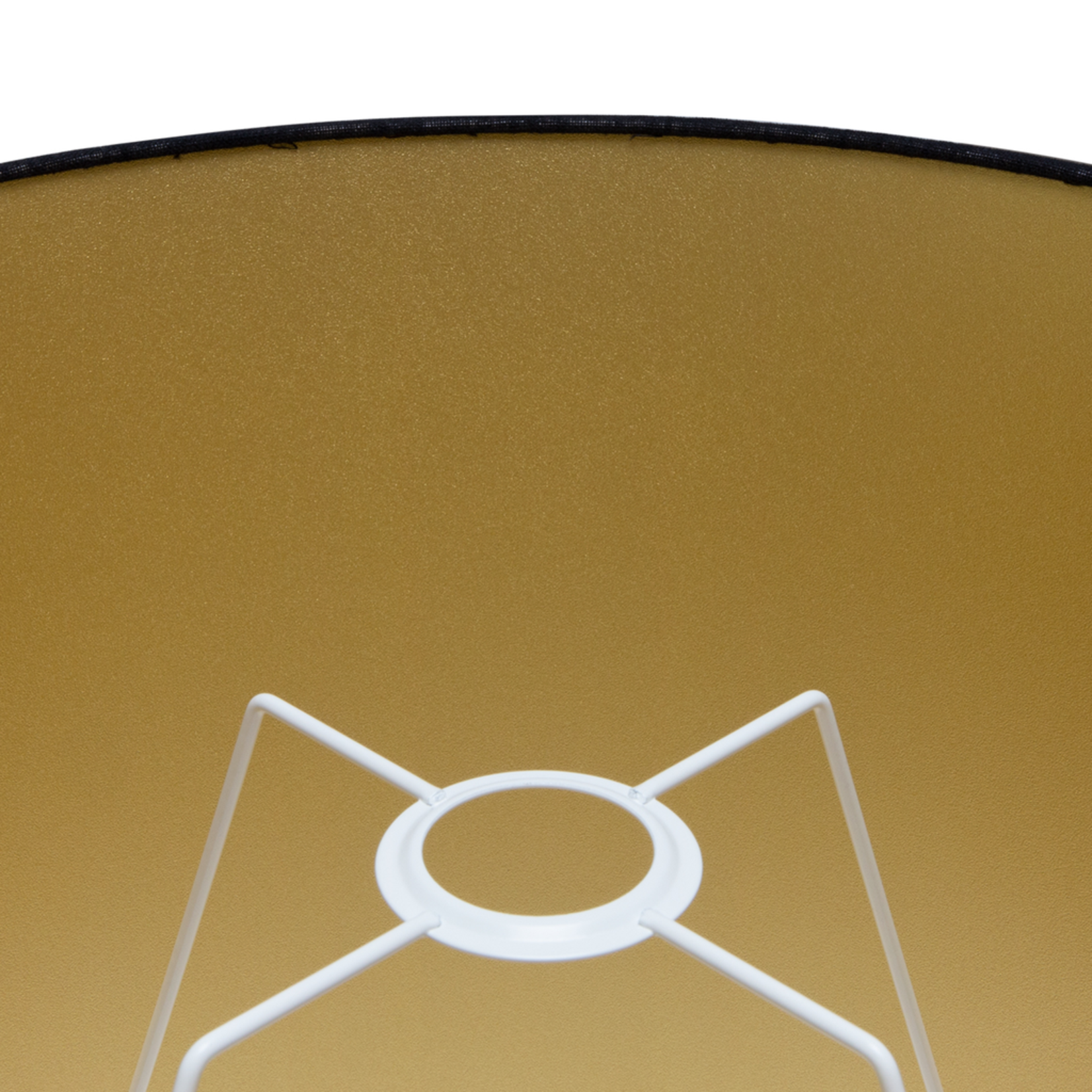 Lampenschirm Leinen schwarz/gold, 50x40xH35cm